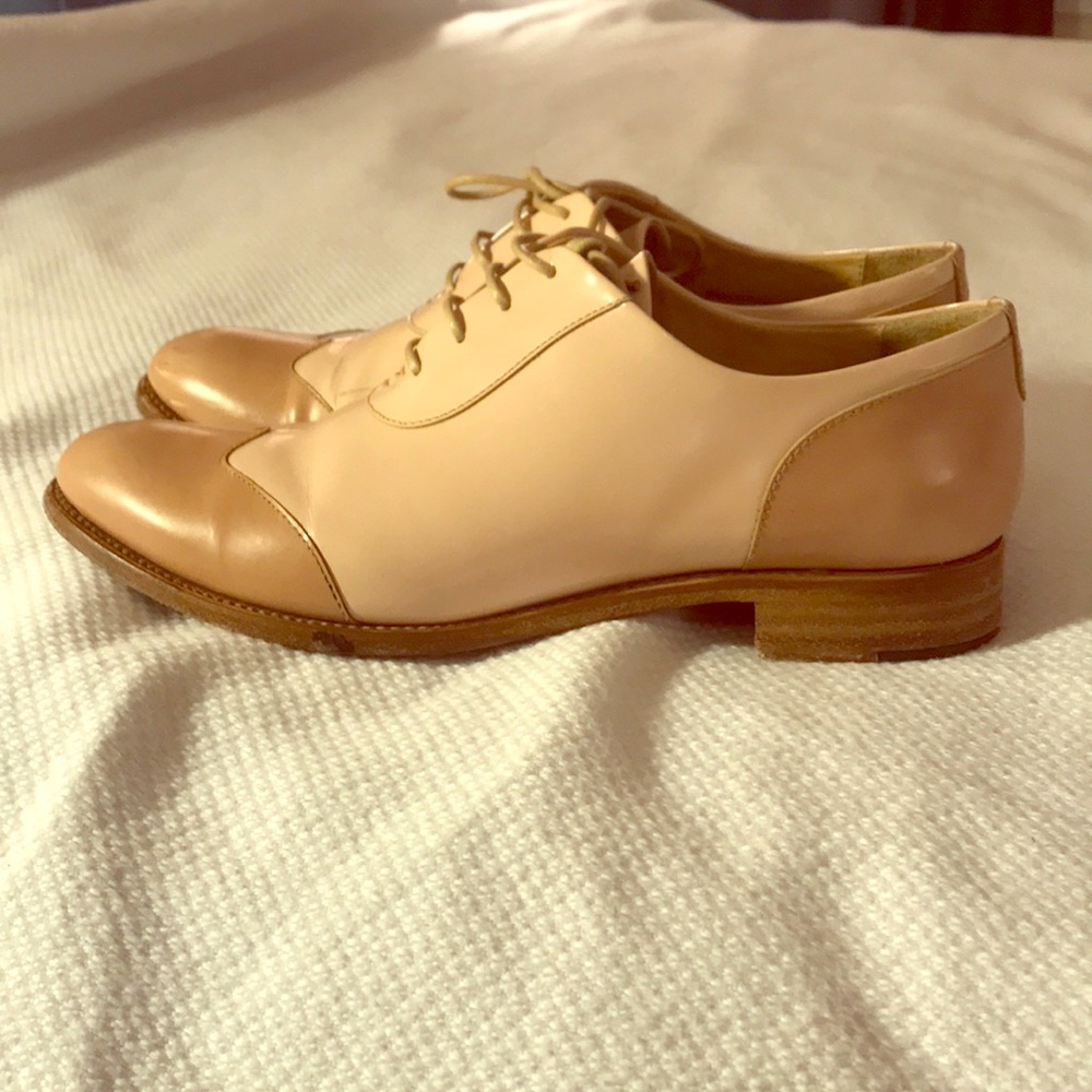 Office of Angela Scott Pink Patent Oxfords